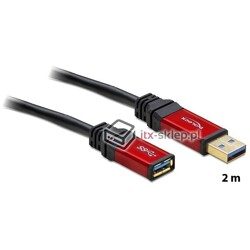 Przedłużacz USB 3.0-A Premium HQ M-F męsko-żeński 2m Delock 82753
