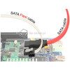 Kabel SATA 6 Gb/s elastyczny FLEXI prosty 50cm biały zatrzask HTPC 83504