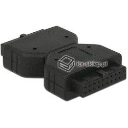Adapter wewnętrzny USB 3.0 19pin żeński - USB 3.0 19pin żeński Delock 65679
