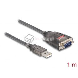 Adapter USB-A do 1x Serial RS-232 FTDI FT231XS Delock 61400